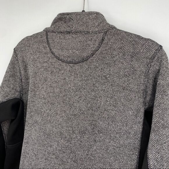 MARC NEW YORK Andrew Marc Herringbone Sleeve Fleece Lined Full Zip Jacket - Picture 8 of 14